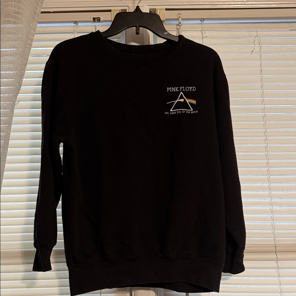 Pink Floyd Dark Side of the Moon Black Crewneck Sweat shirt size M